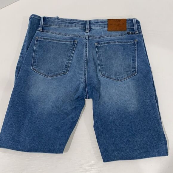 Lucky Brand Ava Skinny Strait Leg Medium Wash Size 4/27 5 Pocket Stretch - Picture 3 of 14